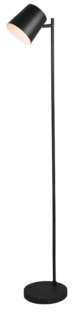 Lampa podłogowa czarna, ładowana, z wbudowanym LED, 4-stopniowy ściemniacz - Mateo Nowoczesny Oswietlenie wewnetrzne