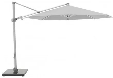 KNIRPS 340 cm - duży luksusowy parasol ogrodowy z drążkiem bocznym : Kolor parasola - Jasnoszary