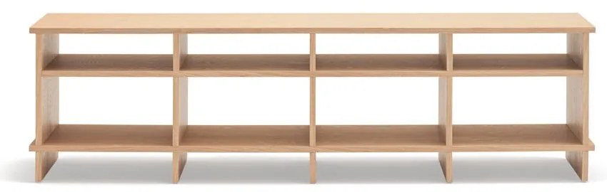 Szafka pod TV w dekorze dębu w naturalnym kolorze 180x50x40 cm Inari – Teulat