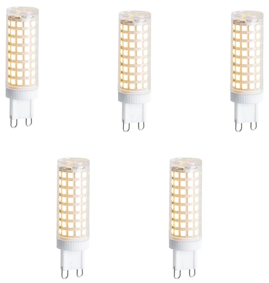Zestaw 5 ściemnialnych żarówek LED G9 5,5W 500 lm 2700K