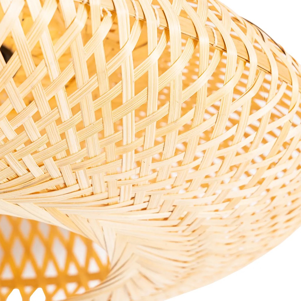 Orientalna lampa sufitowa bambusowa 40 cm - OstravaKolonialny Oswietlenie wewnetrzne