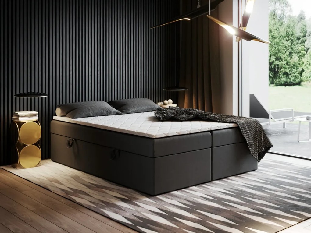 Łóżko kontynentalne Ewora 2 - Powierzchnia spania: 140x180 cm