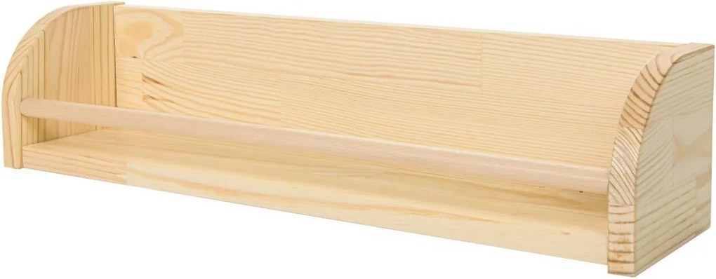 Drewniana półka wisząca do pokoju dziecka Basic Pine