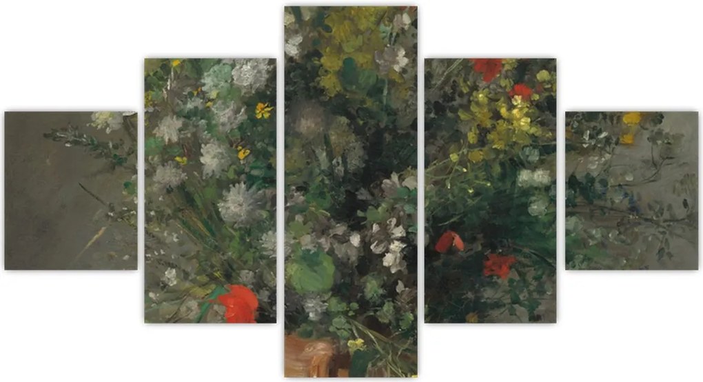Obraz - Auguste Renoir,  Flowers in a Vase, reprodukcje (125x70 cm)