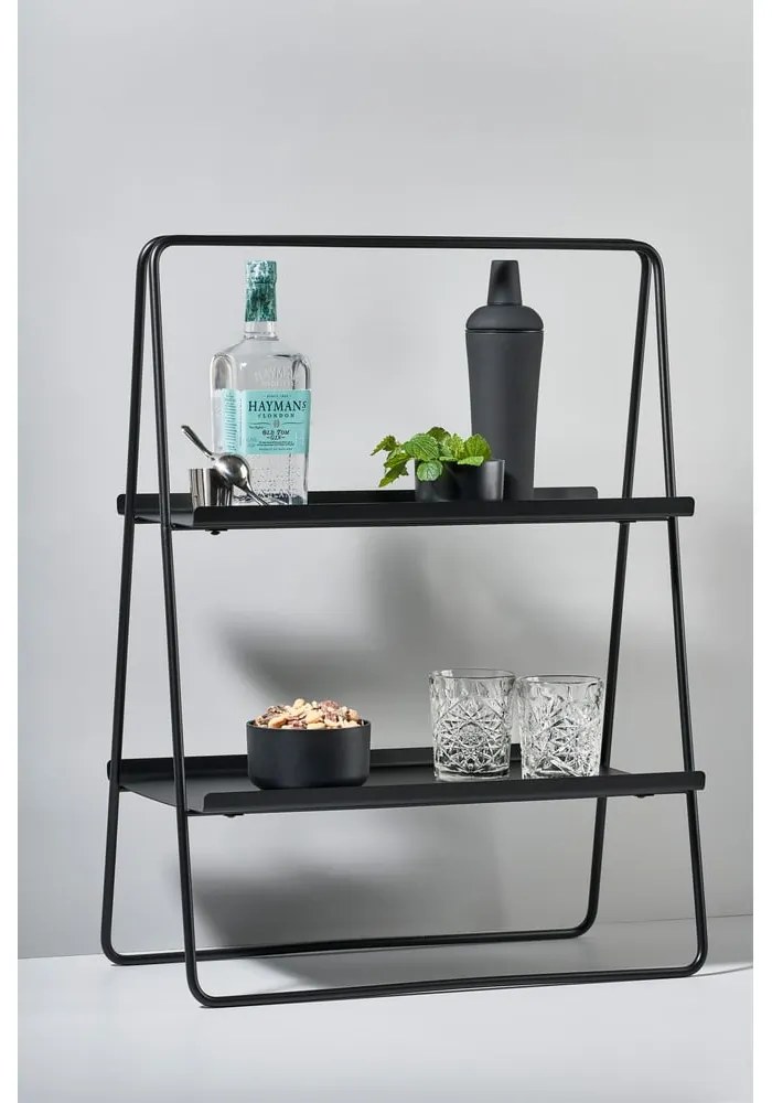 Czarny metalowy regał 53x75 cm A-Table − Zone
