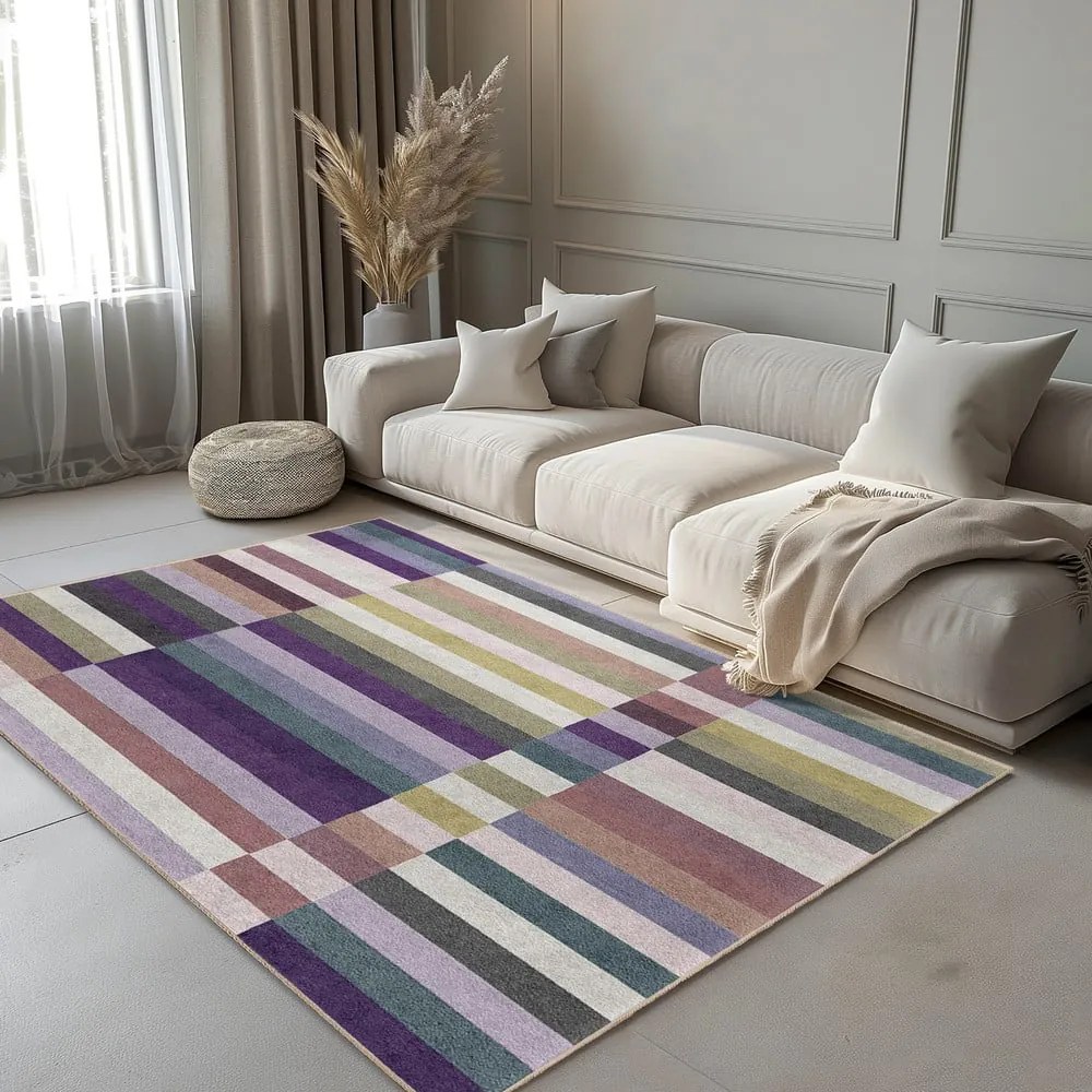 Fioletowy dywan odpowiedni do prania 80x150 cm Purple Rain – Mila Home