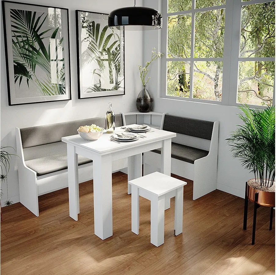 Corner Bank Group biały 180x120x80 roman