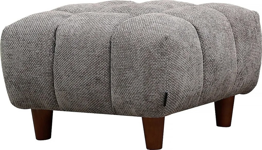 Pufe para sofá reto "Matignon" - 70 x 70 x 46 cm - Cinza