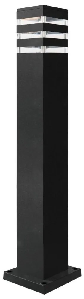 LED RGBW ściemnialna lampa zewnętrzna TEKSAS 1xE27/12W/230V 74 cm IP44 antracyt