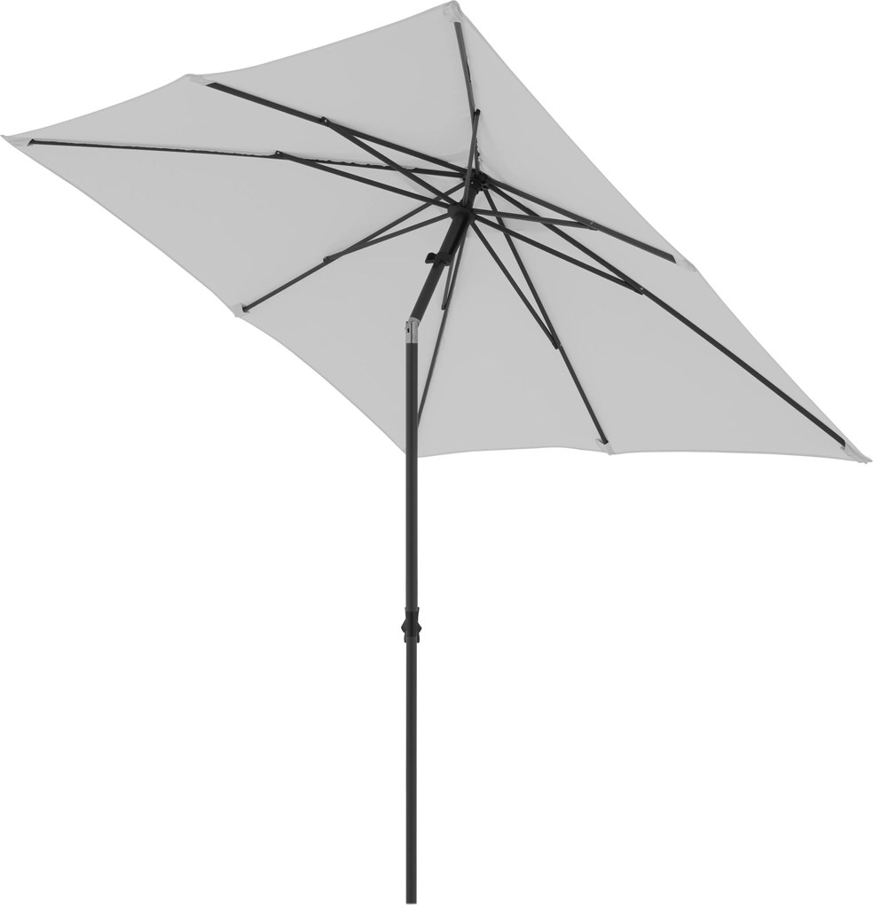 Derby BASIC PUSH UP parasol ogrodowy 210 x 210 cm jasnoszary