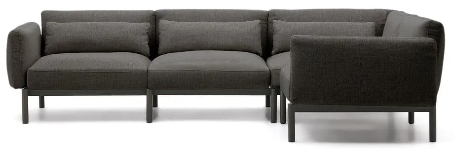 Ciemnoszara modułowa sofa ogrodowa 292 cm Sorells – Kave Home
