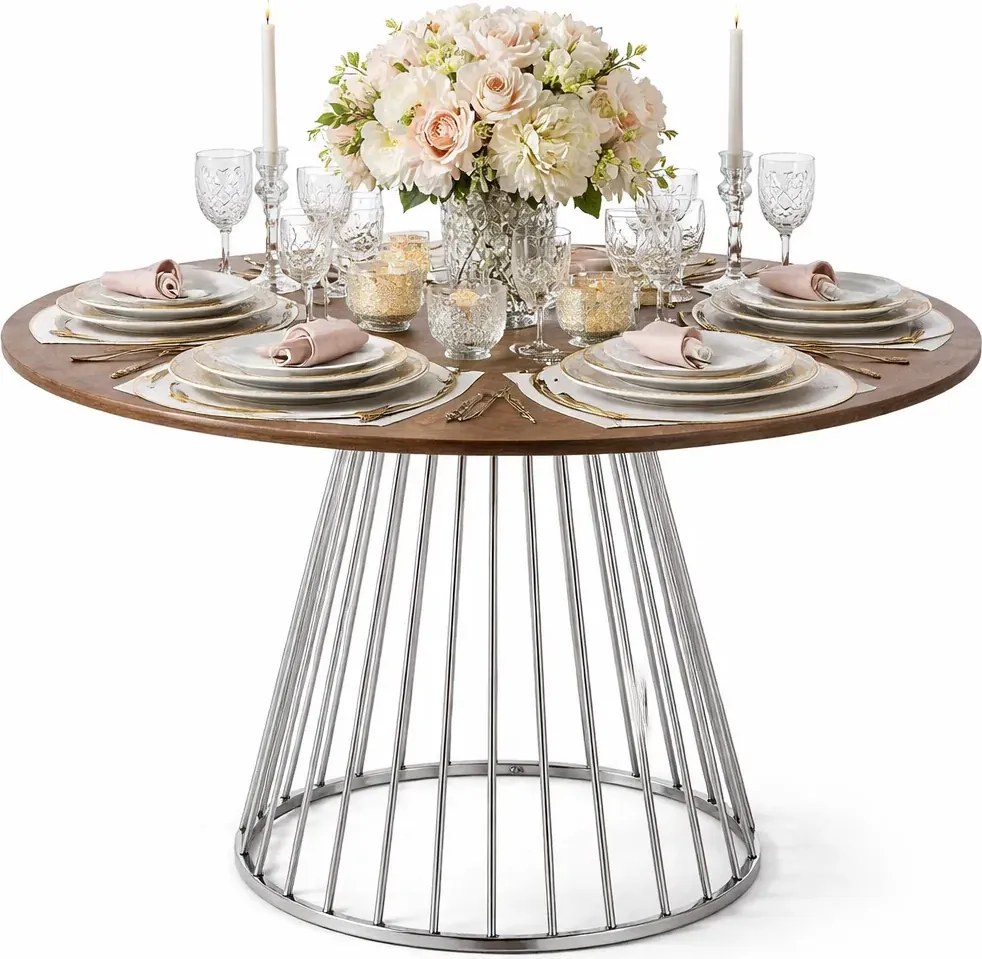 Okrągły stół do salonu glamour G9-D99