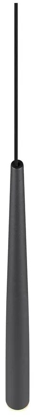 Czarna lampa wisząca LED ø 14 cm Cala – Trio Select