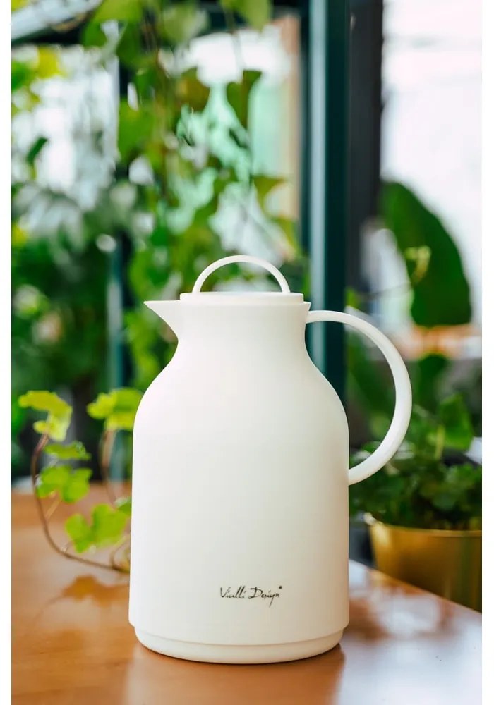 Biały termos Vialli Design, 1 l