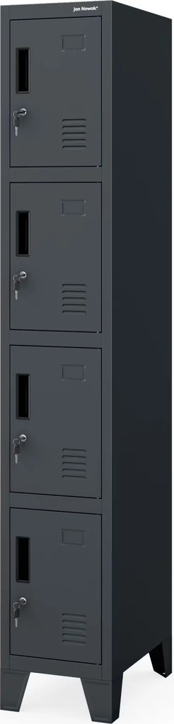 Szafa skrytkowa socjalna BHP antracytowa ROBERT 1 Plus 292 x 1720 x 450 mm