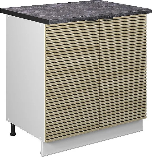 Szafka pod zlew panel dębowy 80x60x82 fame-line