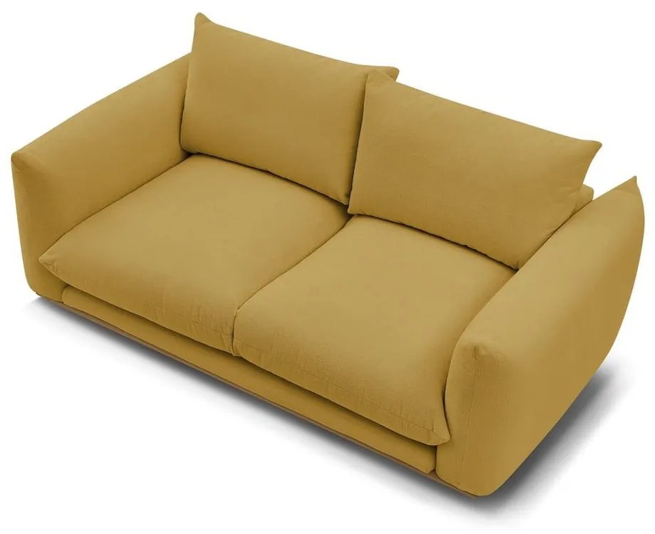 Żółta sofa 193 cm Ernest – Bobochic Paris