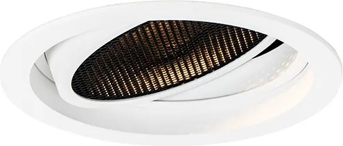 Nowoczesny reflektor wpuszczany biały regulowany - Coop 111 Honey