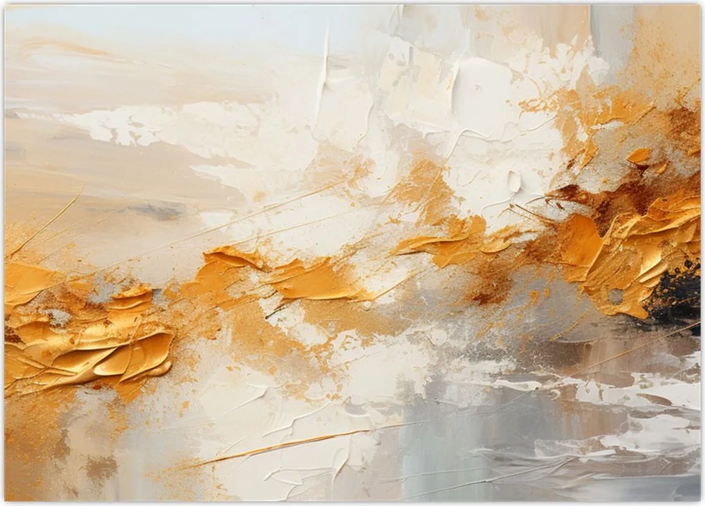Obraz na szkle - Złota tekstura (70x50 cm)