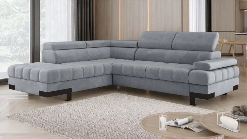 Narożnik SELVA L z funkcją spania i pojemnikiem Lewostronny w tkaninie SALVADOR 18 WERSAL