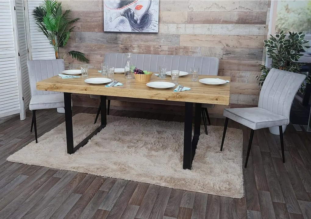 Zestaw do jadalni MCW-K16 (3-częściowy),  jasnoszary