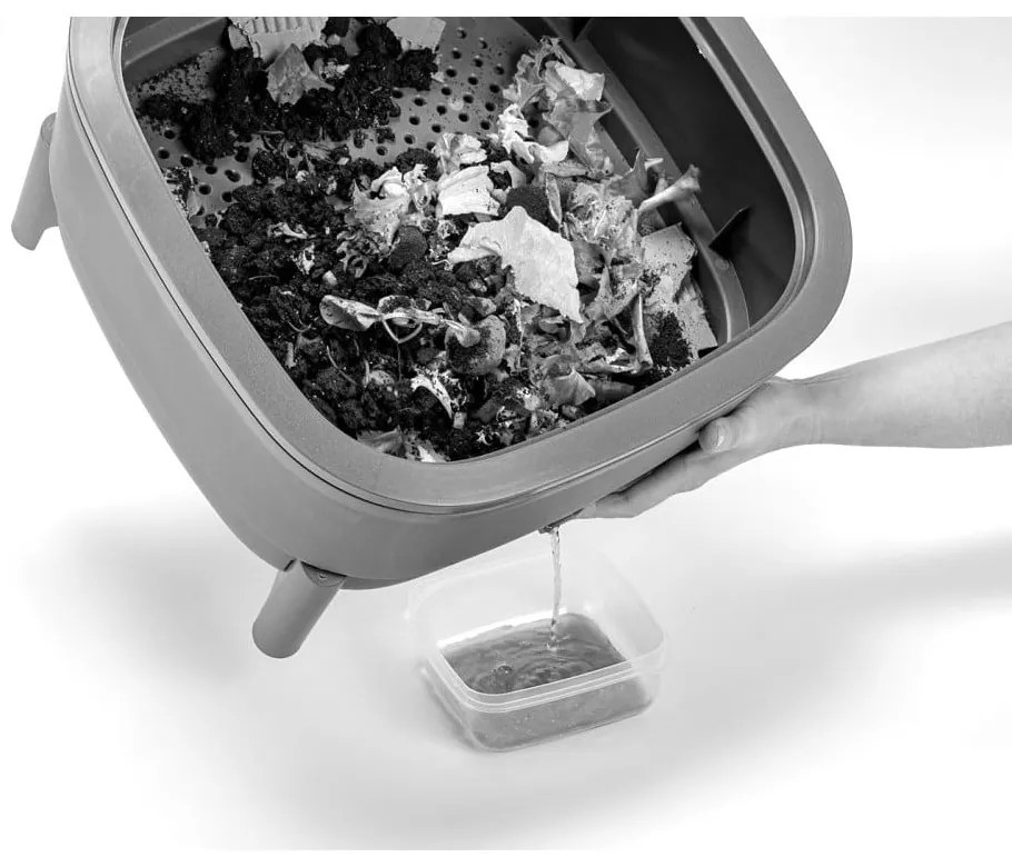Szary kompostownik 30 l Urbalive – Plastia