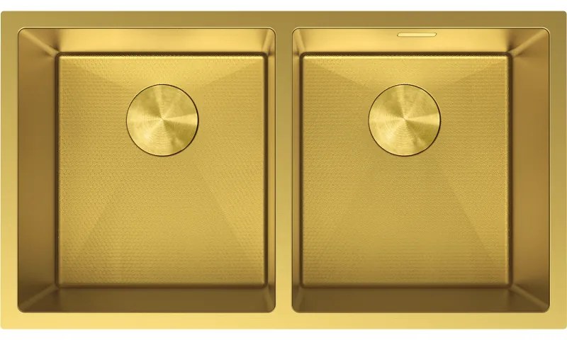 Mexen Binox zlewozmywak stalowy 2-komorowy 800 x 450 mm, złoty HC - 6421802000-55HC