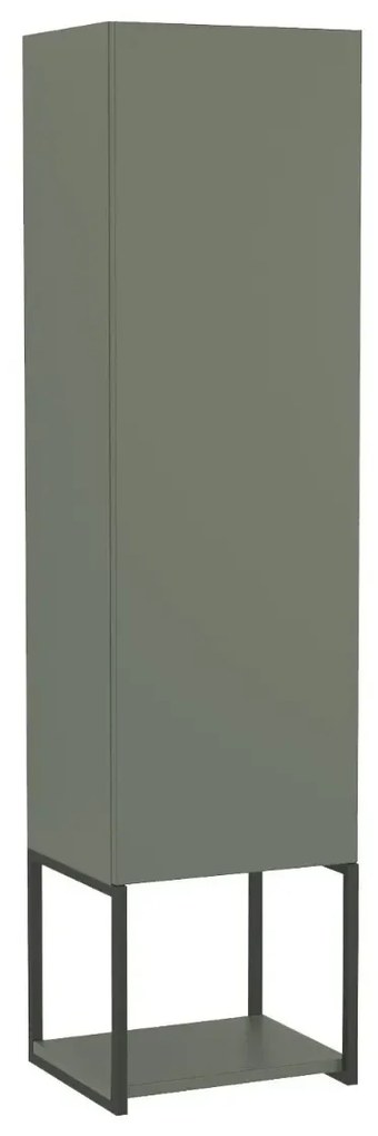 Szafka łazienkowa LOV 33 cm szaro-zielony półmat wysoka KROFAM