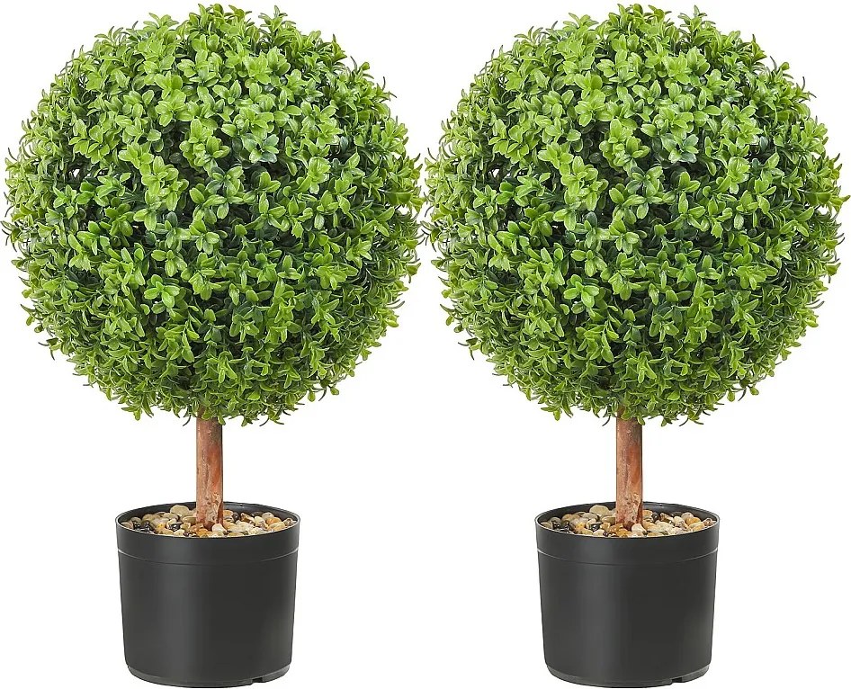 Sztuczne Drzewo SucceBuy 2' Sztuczne Drzewo Topiary Sztuczna Roślina Wymienne Liście Wystrój Domu