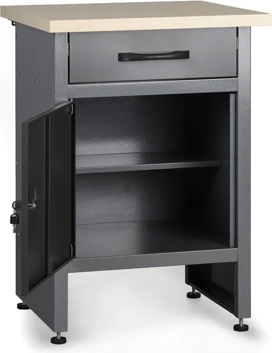 Stół roboczy G1, 840 x 600 x 600 mm, 1 szuflada