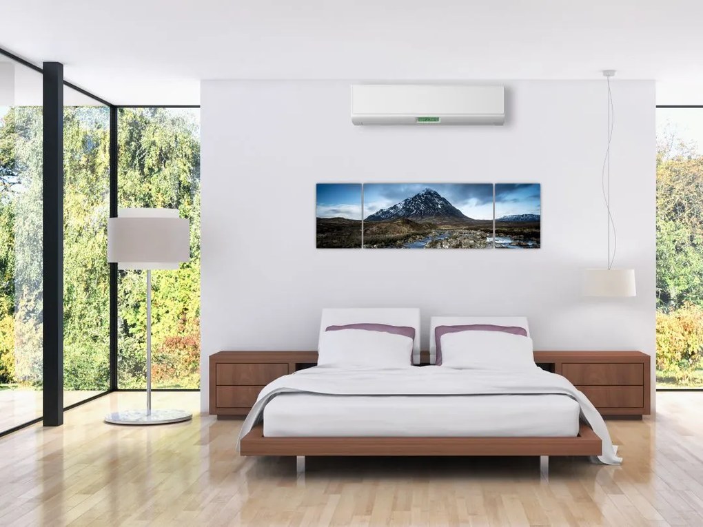 Obraz góry i rzeki (170x50 cm)