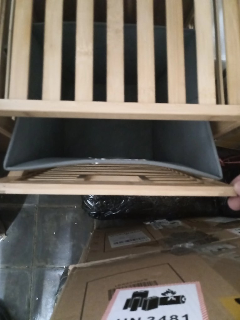 PROMOCJA Szary bambusowy kosz na pranie SOBIKON II. jakość