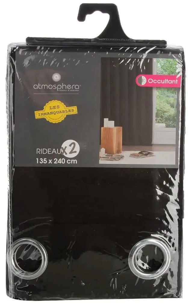 Zasłona zaciemniająca na przelotkach 135 x 240 cm, 2 sztuki w komplecie