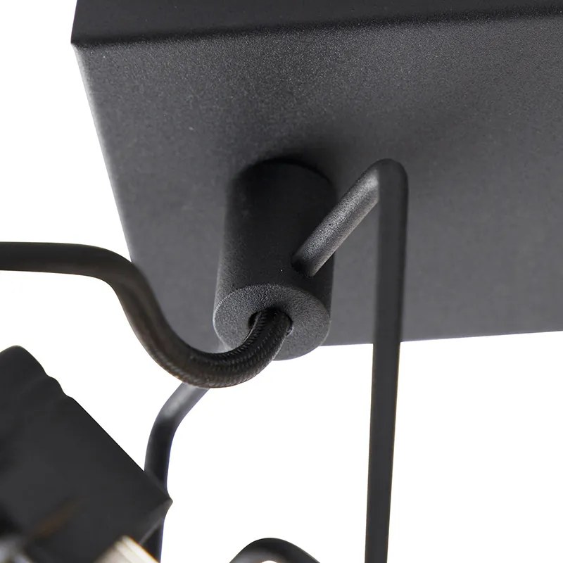 Inteligentny plafon czarny 3-punktowy z WiFi GU10 - Suplux