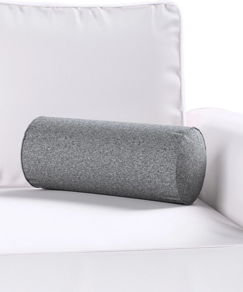 Poduszka wałek prosty kolor szary tkanina strukturalna