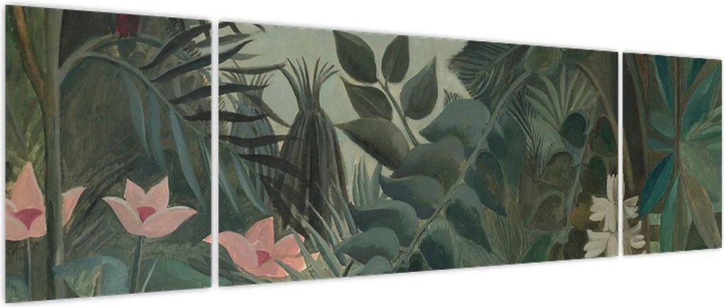 Obraz - Henri Rousseau, The Equatorial Jungle, reprodukcje (170x50 cm)