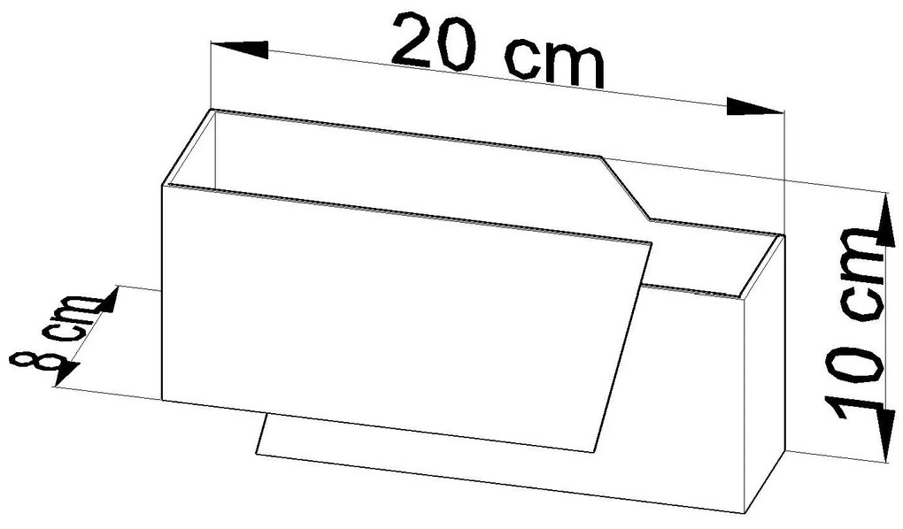 Minimalistyczny kinkiet E743-Piegars