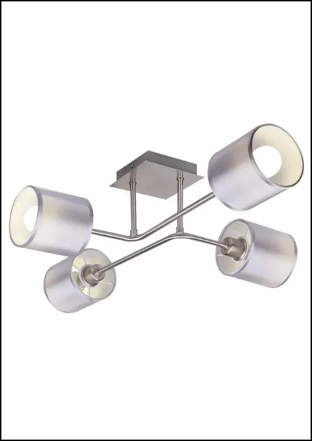 Lampa sufitowa z białymi kloszami - K248 L8-N85