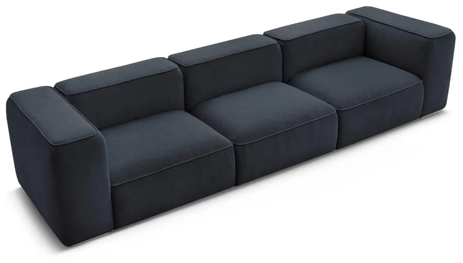 Ciemnoniebieska sofa 345 cm Zephyr – Bobochic Paris