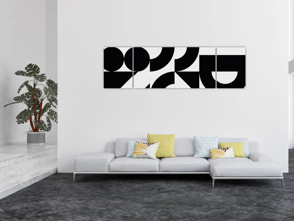 Obraz - Abstrakcja geometryczna N⁰2 (170x50 cm)
