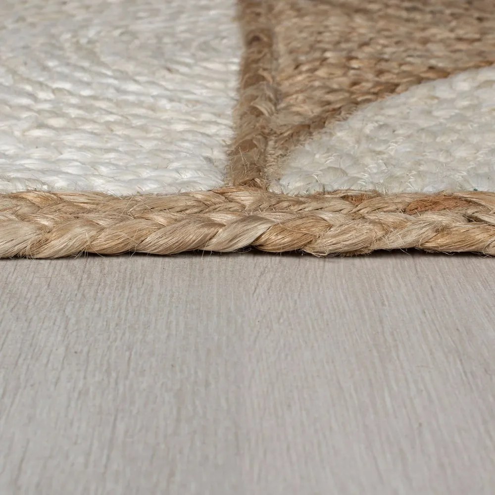 Dywan z juty tkany ręcznie w naturalnym kolorze/w kolorze kości słoniowej 160x230 cm Eclipse – Flair Rugs