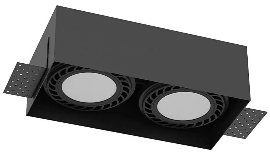 Brosline 3270 - Oprawa wpuszczana CAGE 2xGU10/18W/230V czarna