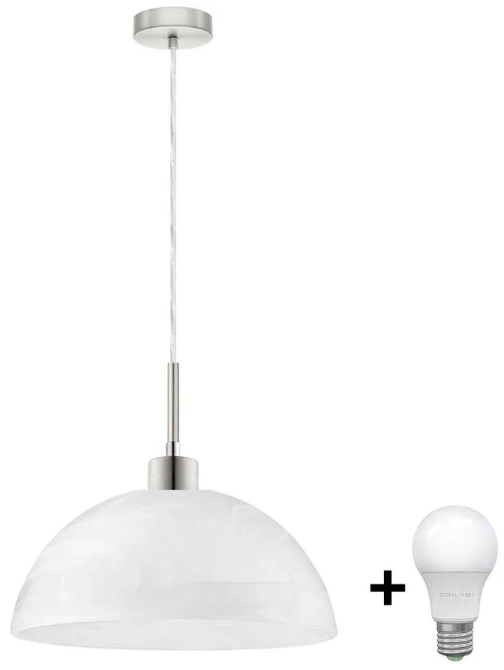 LED Żyrandol na lince 1xE27/60W/230V biały