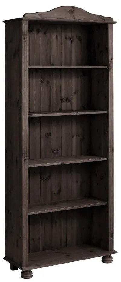 Brązowy regał z litego drewna sosnowego 70x181 cm Ella – Støraa