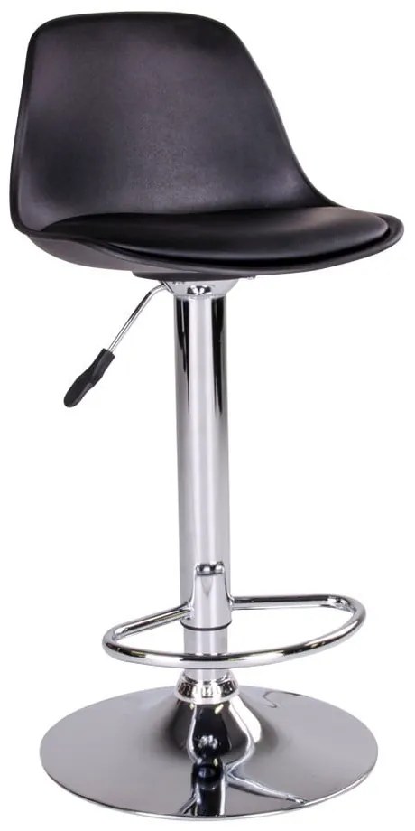 Czarne hokery obrotowe zestaw 2 szt. 82 cm Trondheim – House Nordic