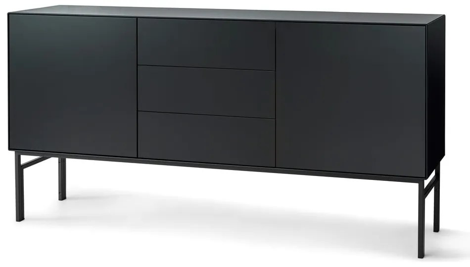 Czarna niska komoda 180x89 cm Edge by Hammel – Hammel Furniture