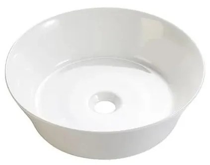 Bathco 4087 - Umywalka nablatowa VOLTA Ø 42 cm porcelana/biała