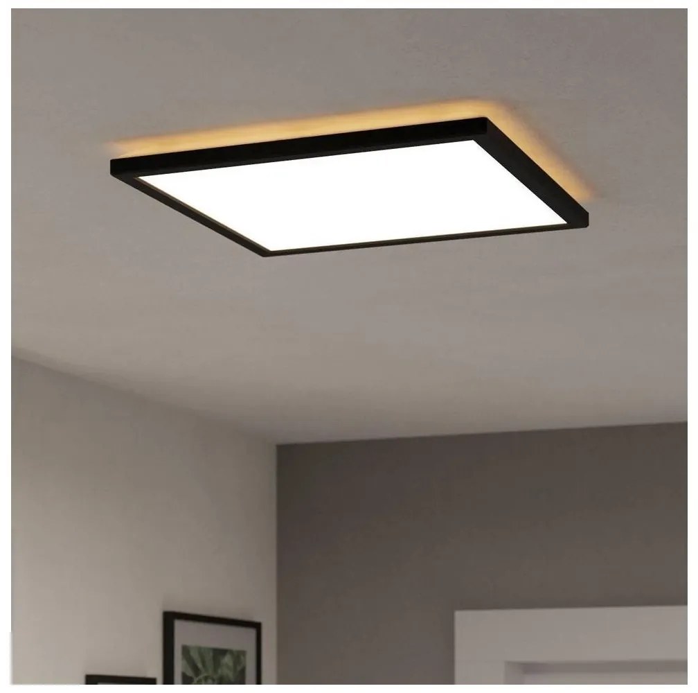 Eglo 901443-LED Plafon łazienkowy ROVITO 17,6W/230V 39x39cm IP44 czarny