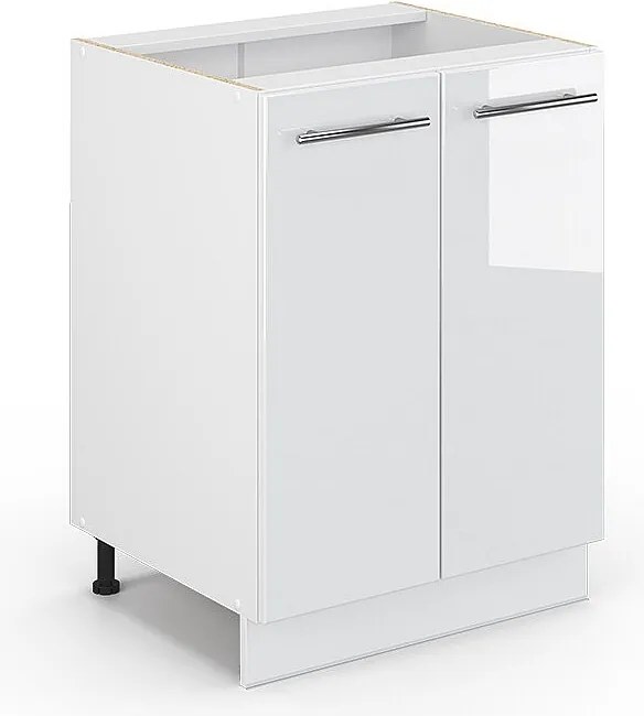 Szafki kuchenne biały wysoki połysk 60x51.6x82 fame-line