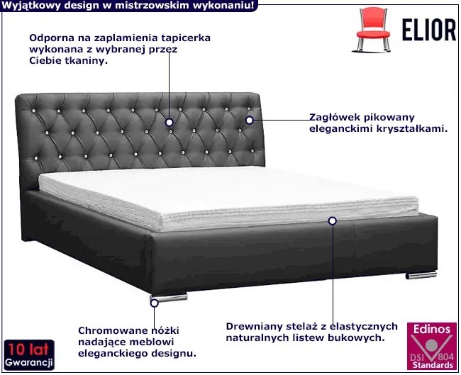 Tapicerowane łóżko 160x200 D4-N97